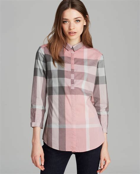 pink burberry shirt|burberry silk sleeveless top.